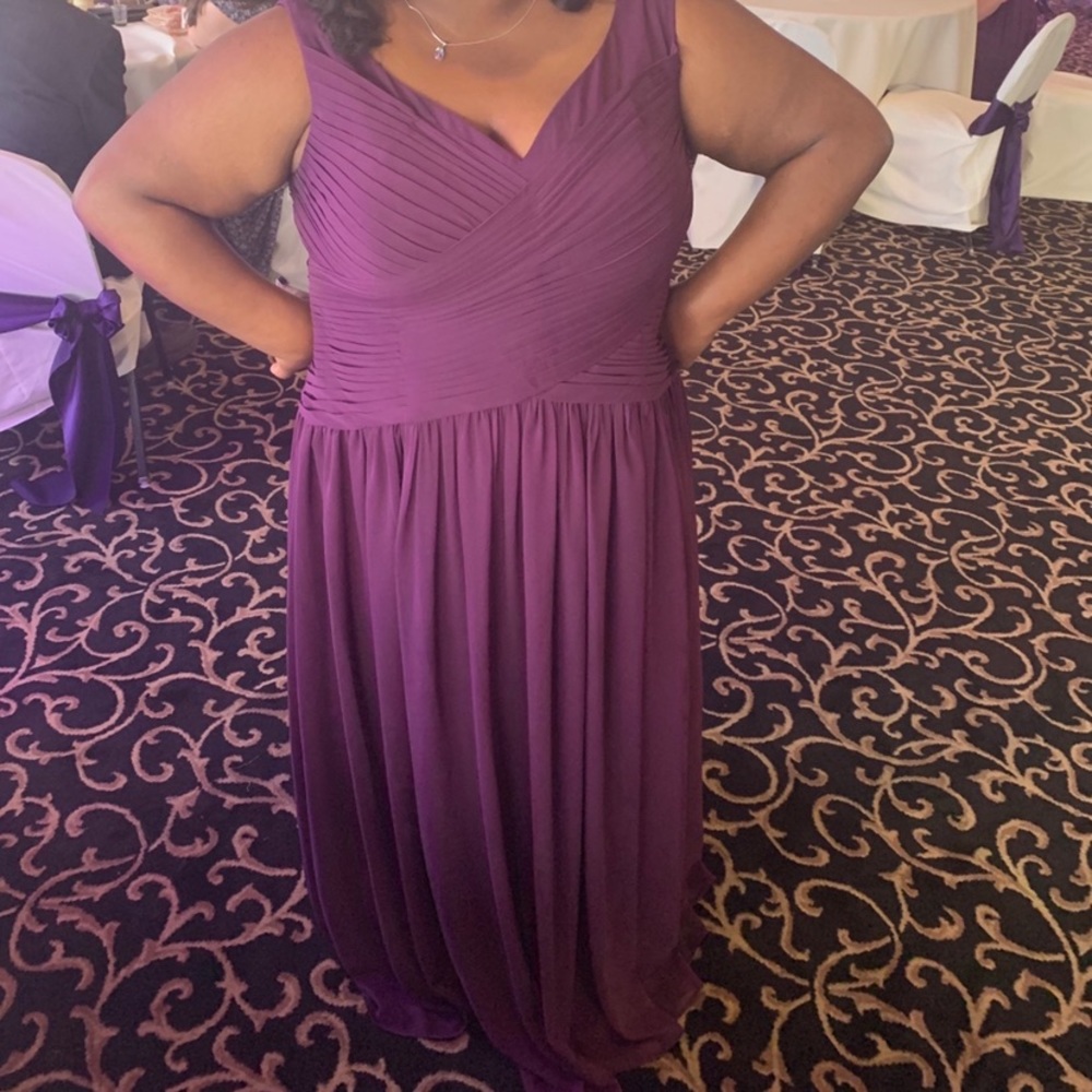 Plus Size Purple Bridesmaid Dress